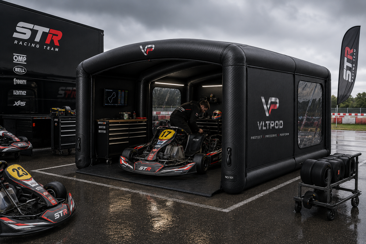 Premium motorsport paddock environment